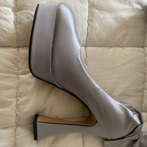 EGO Hypnosis Silver Legging Platform Heels